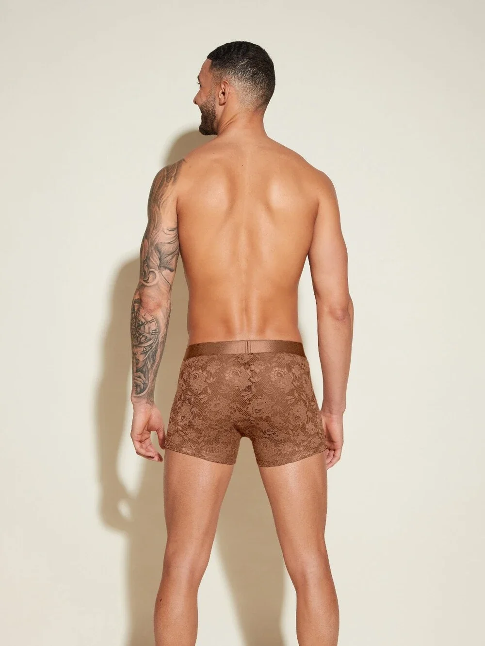 Cosabella Brown Lace Boxer Briefs